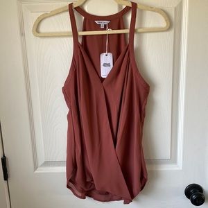 Tank top from Vici - brand is Naked Zebra, maroon/rust color, size large